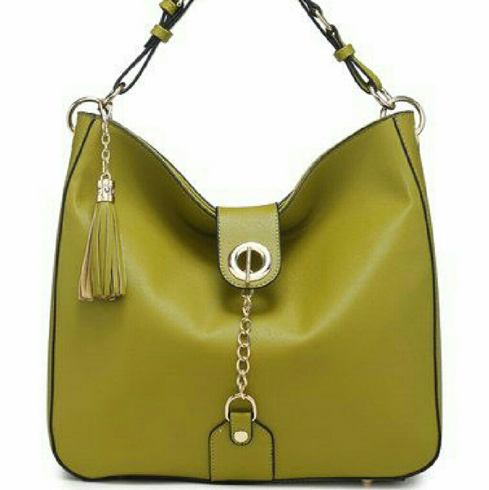 NWT Segolene Paris Vegan Leather Chain Hobo